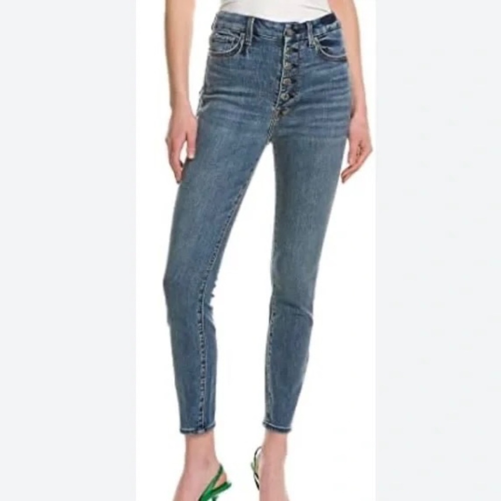 7 For All Mankind Women's Aubrey Exposed Button Fly in Troubador